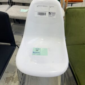 EX HIRE GLOSS ACRYLIC DINING CHAIR, SOLD AS IS