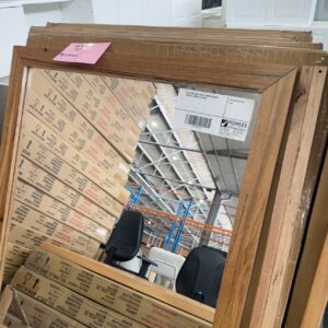 NEW ESPERANCE MARRI TIMBER FRAMED MIRROR, 900MM X 1050MM