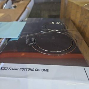 KIBO FLUSH BUTTONS CHROME