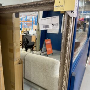 NEW LARGE ORNATE SILVER FRAMED MIRROR 162CM X 230CM RRP$1199