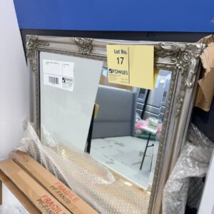 NEW ORNATE FRAMED SILVER MIRROR 392S RRP$299