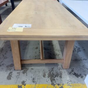 EX STAGING - TIMBER DINING TABLE, SOLD AS IS