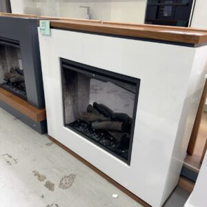 EX DISPLAY DIMPLEX STRATA REVILLUSION WHITE & TIMBER MANTLE ELECTRIC FIREPLACE, STA20C-AU, 2KW, RRP$2599, 3 MONTH WARRANTY SOLD AS IS