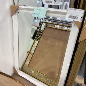 NEW ORNATE WHITE FRAMED MIRROR 491WH 90CM X 116CM RRP$399