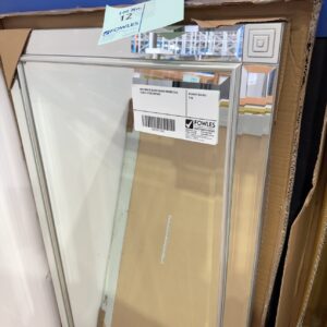 NEW ORNATE SILVER FRAMED MIRROR 307S, 75CM X 137CM, RRP$499