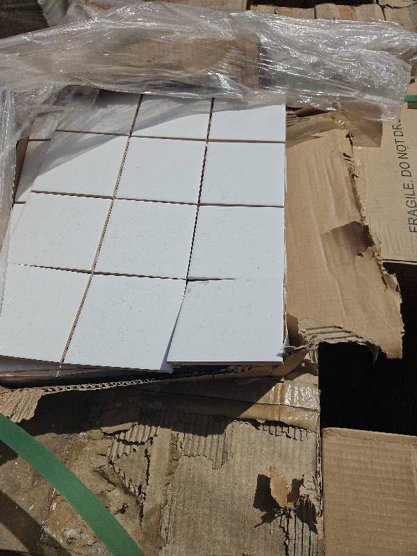 PALLET OF GLOSS WHITE TILE 100MM X 100MM, #14