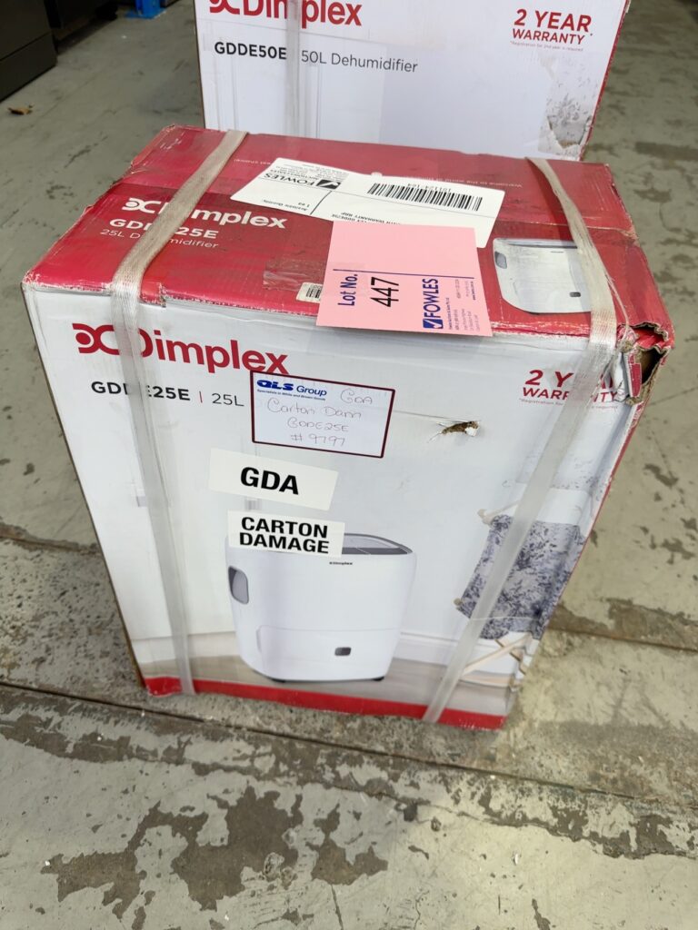 CARTON DAMAGE STOCK - DIMPLEX GDDE25E 25L HUMIDIFIER, 3 MONTH WARRANTY RRP$399