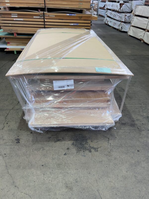 PALLET OF ASSORTED SIZE CUSTOM MADE DOORS