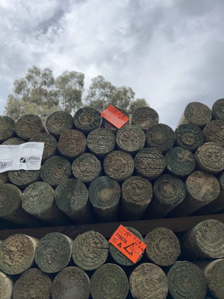 100MM PRECISION ROUND TREATED PINE POLES-42/1.8