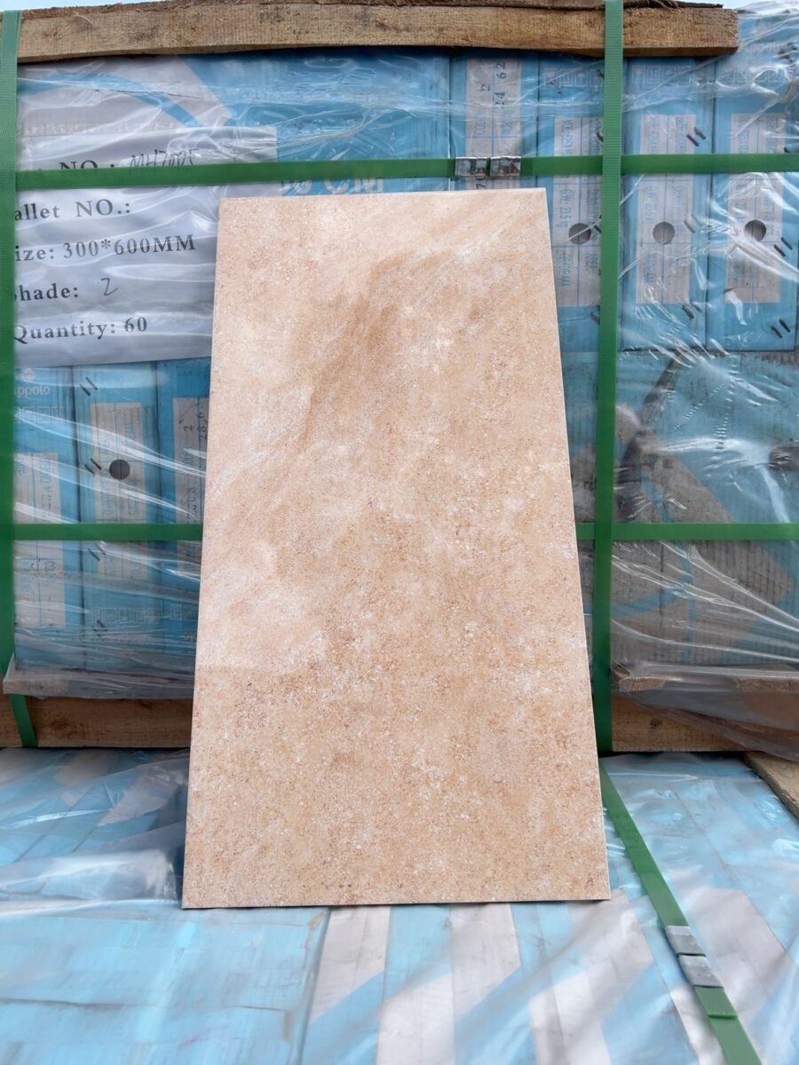 300X600 APPOLO SANDSTONE COLOR PORCELAIN TILES- (40 BOXES X 1.44 M2)