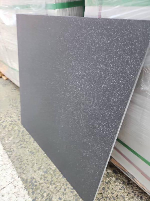 NEW 600MM X 600MM PORCELAIN TILE, REGINA ANTHRACITE MATTE