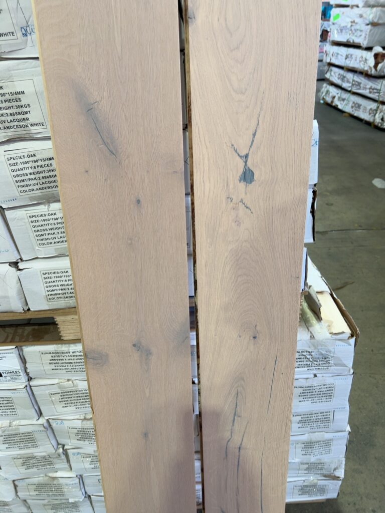 190X15/4MM ANDERSON WHITE ENGINEERED FLOORING- (36 BOXES X 2.888 M2) R.R.P. $130 M2