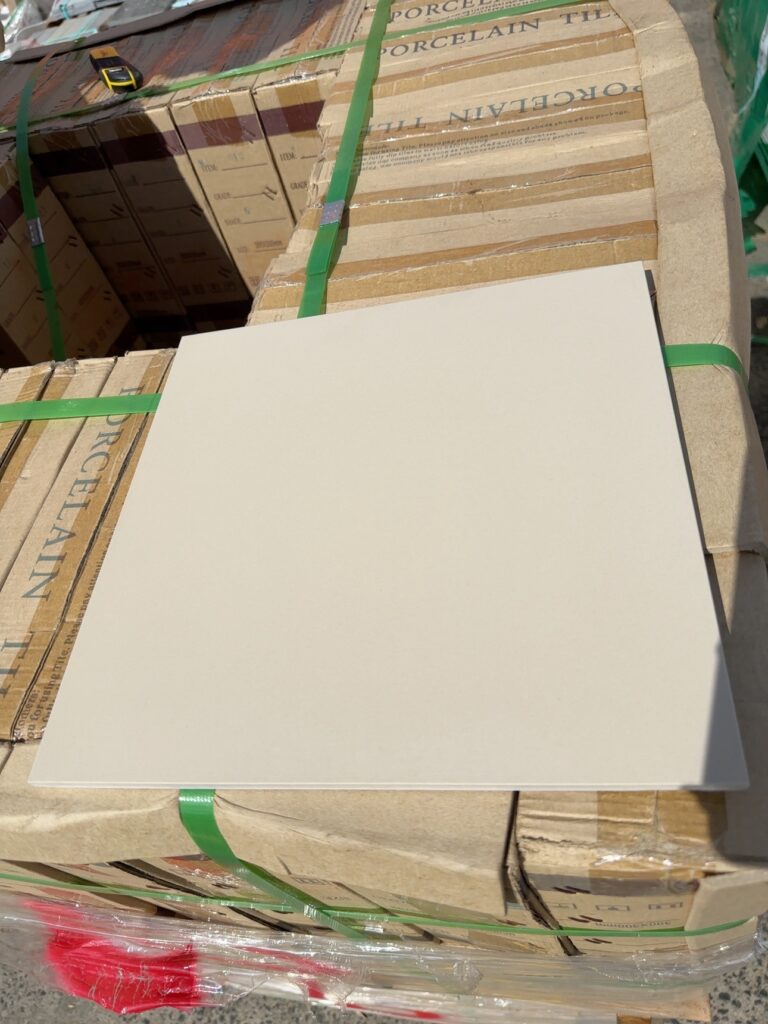 PALLET OF LIGHT BEIGE GLOSS TILE 300MM X 300MM, #6