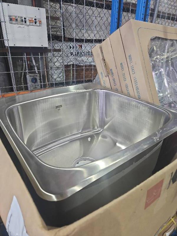 FRANKE LAUNDRY TROUGH LBS6810/316 SINGLE BOWL WITH LEDGE, FRANKE WASTES 655 X 1