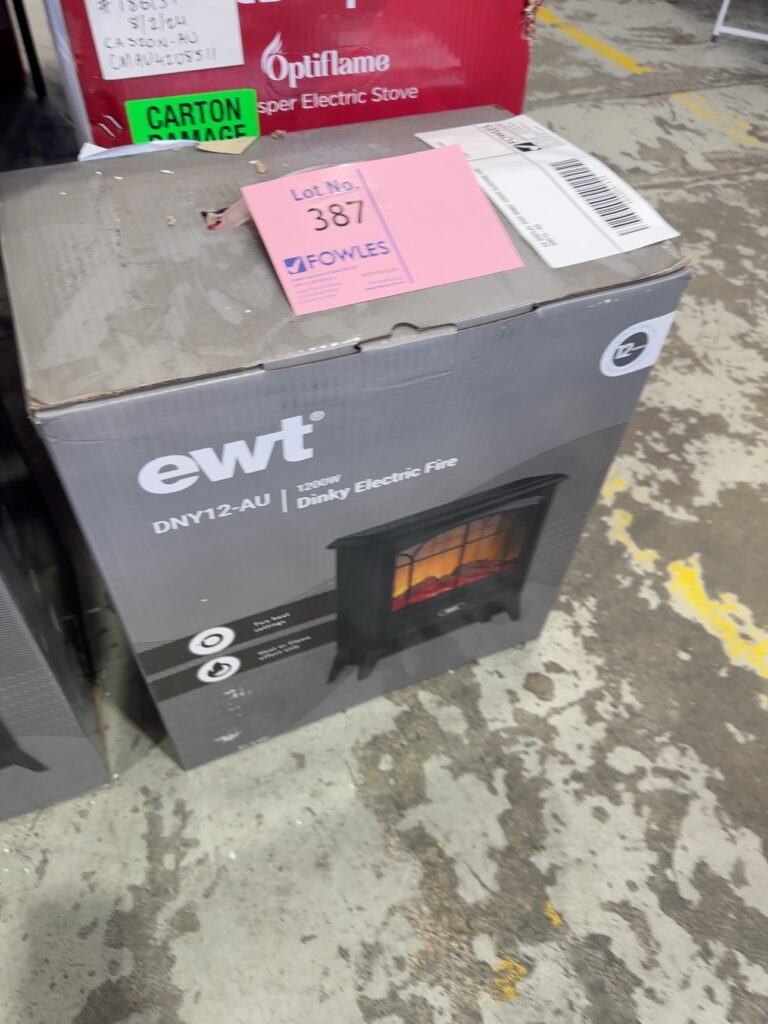 EX DISPLAY EWT DINKY 1200W ELECTRIC FIRE, DNY12-AU