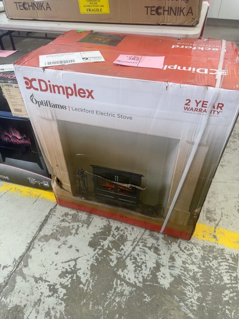 EX DISPLAY DIMPLEX LECKFORD OPTIFLAME PORTABLE ELECTRIC STOVE 2KW RRP$550 WITH 3 MONTH WARRANTY