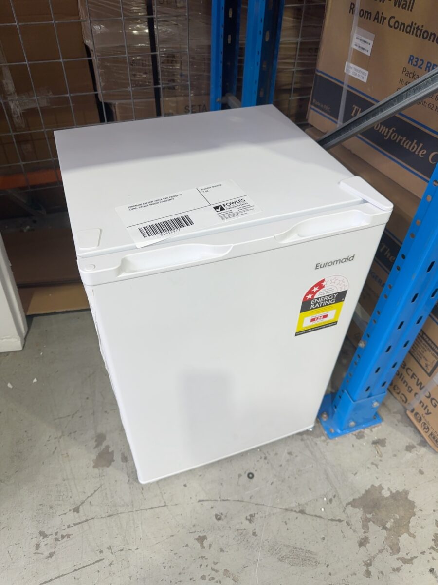 EUROMAID EBF78W WHITE BAR FRIDGE 78 LITRE, WITH 12 MONTH WARRANTY