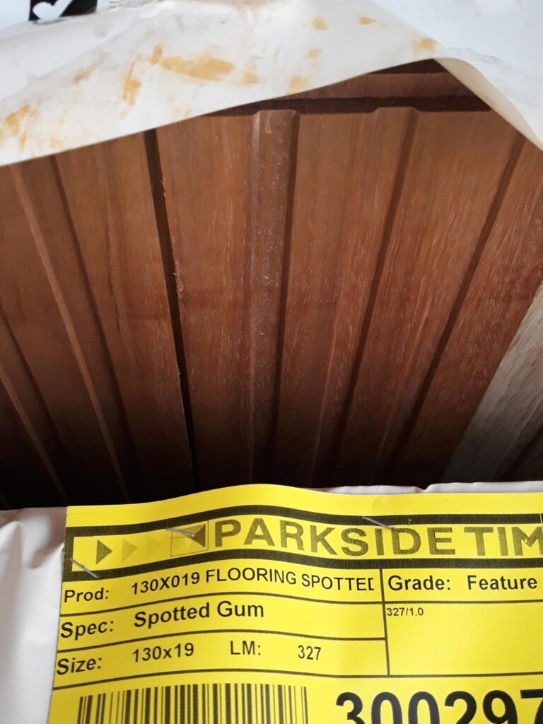 130X19 FEATURE GRADE SPOTTED GUM FLOORING