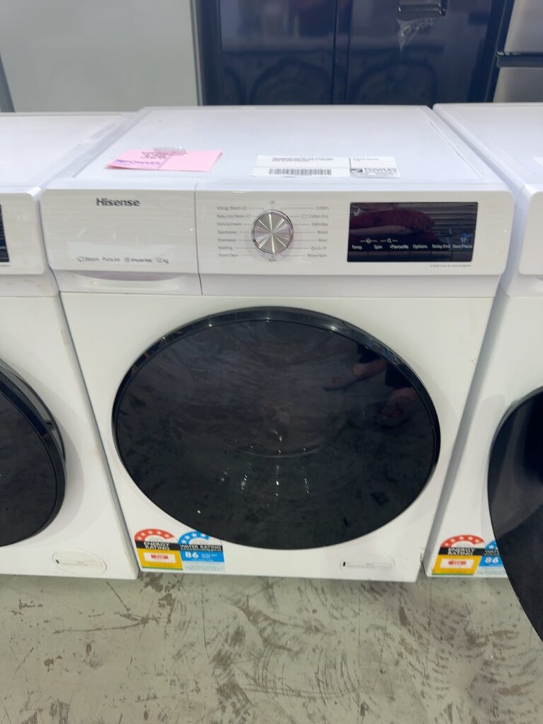 REFURBISHED HISENSE 10KG FRONT LOAD WASHING MACHINE, HWFY1014, 3 MONTH BACK TO BASE WARRANTY