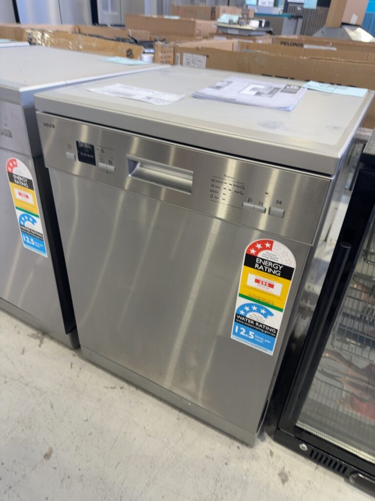 EX DEMO MODEL - EURO ED614SX 600MM DISHWASHER WITH 14 PLACE SETTINGS, WITH 3 MONTH WARRANTY