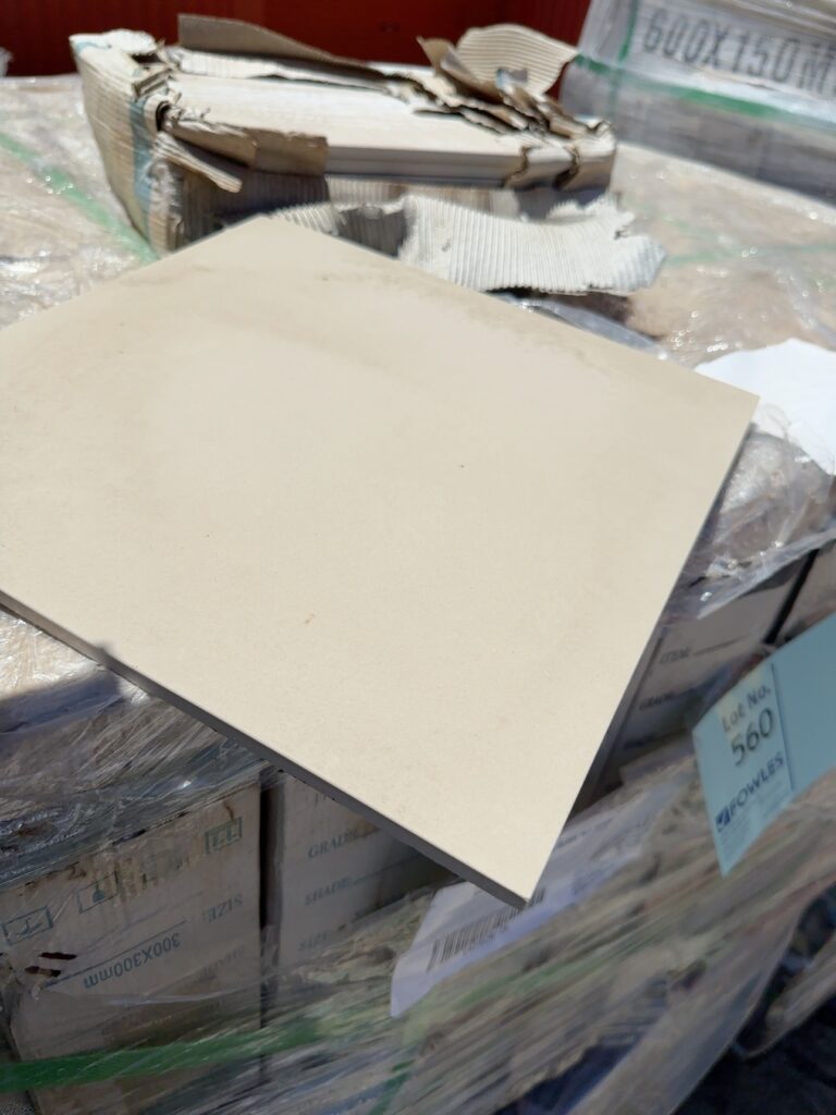 PALLET OF LIGHT BEIGE GLOSS TILE 300MM X 300MM, #6