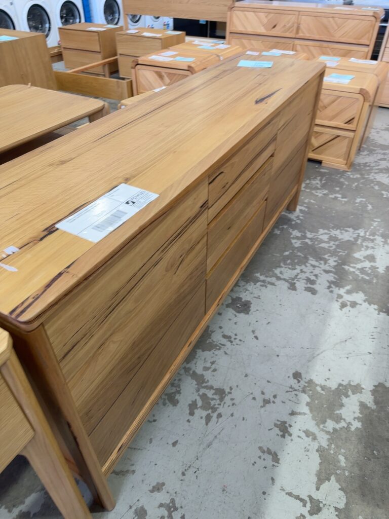 EX DISPLAY ALESSA WORMY CHESTNUT 1800MM BUFFETT, SOLD AS IS RRP$1490