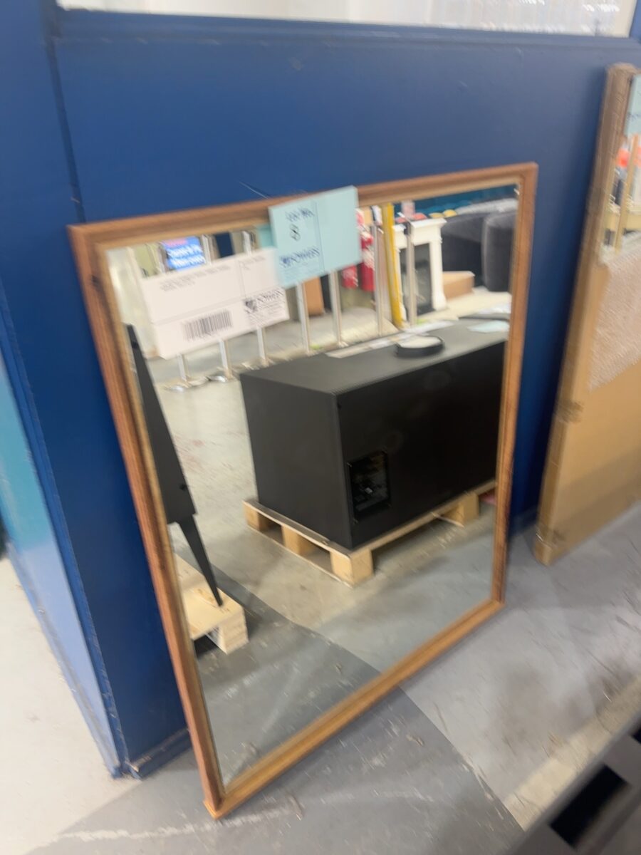 EX DISPLAY BUNBURY MARRI TIMBER FRAMED MIRROR, SOLD AS IS