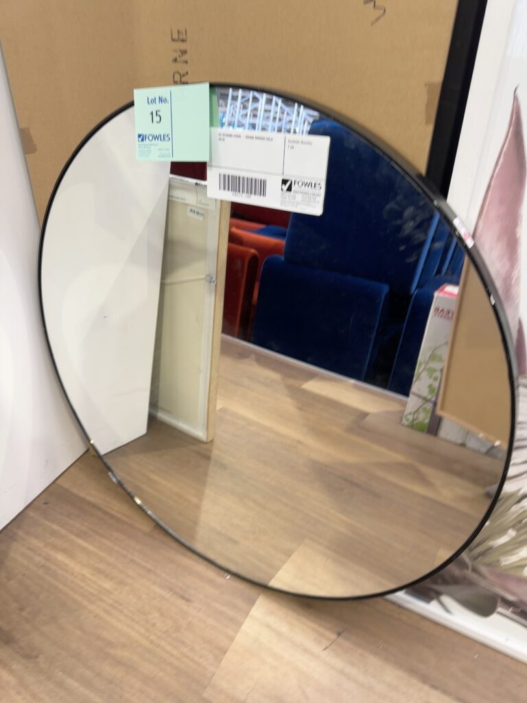 EX STAGING ITEMS - ROUND MIRROR SOLD AS IS