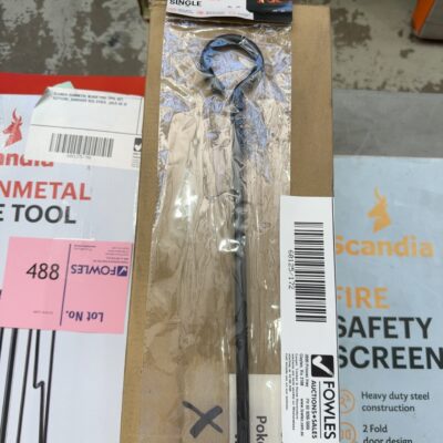 DAMAGED BOX STOCK - SCANDIA FIRE POKER, SG010400053, SOLD AS IS