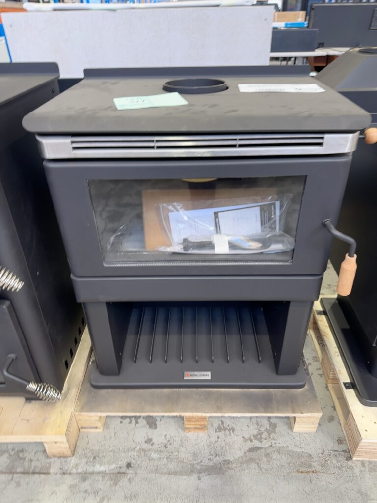 SCANDIA KALORA WOODSTACK CONVECTION WOOD HEATER KA500BX2, HEATS UP TO 200M2, 3 SPEED FAN CONTROL, RRP$1699 **CARTON DAMAGE STOCK, SOLD AS IS** KA500BX2-22-0117