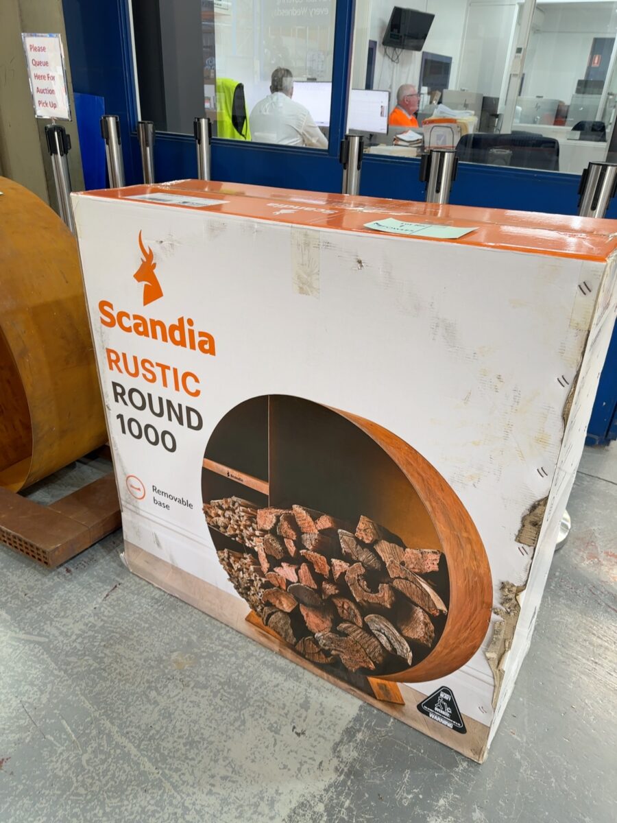 SCANDIA ROUND 1000 WOOD STORAGE, SCLS006, NO BOX, SOLD AS IS