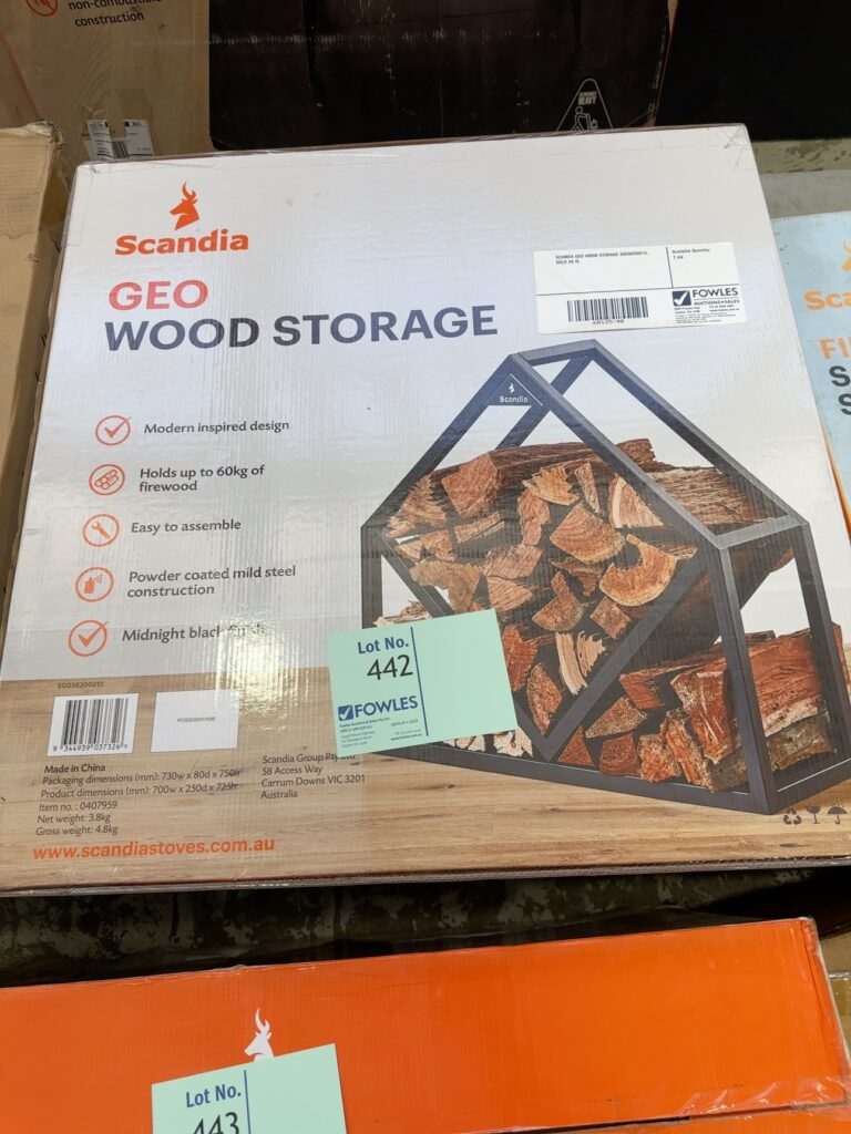 SCANDIA GEO WOOD STORAGE SG050200015, SOLD AS IS