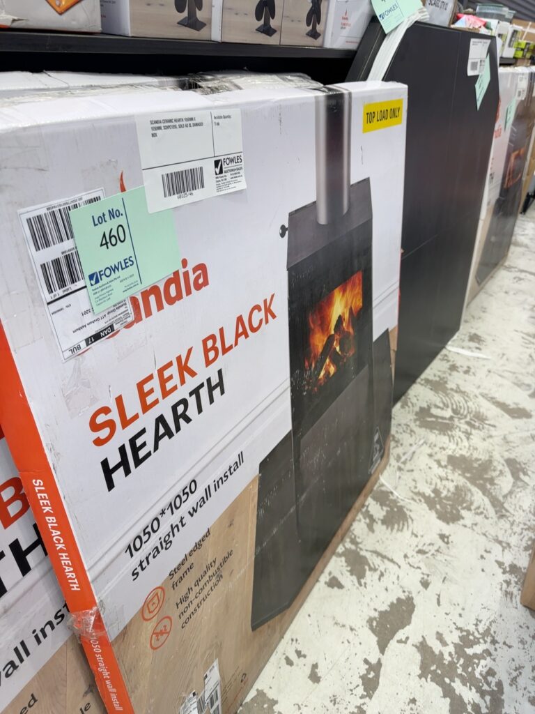 SCANDIA CERAMIC HEARTH 1050MM X 1050MM, SCHPC105S, SOLD AS IS, DAMAGED BOX