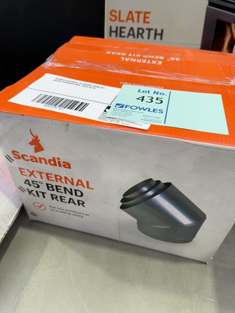 SCANDIA EXTERNAL 45 DEGREE BEND KIT, SCF908 DAMAGED BOX, SOLD AS IS