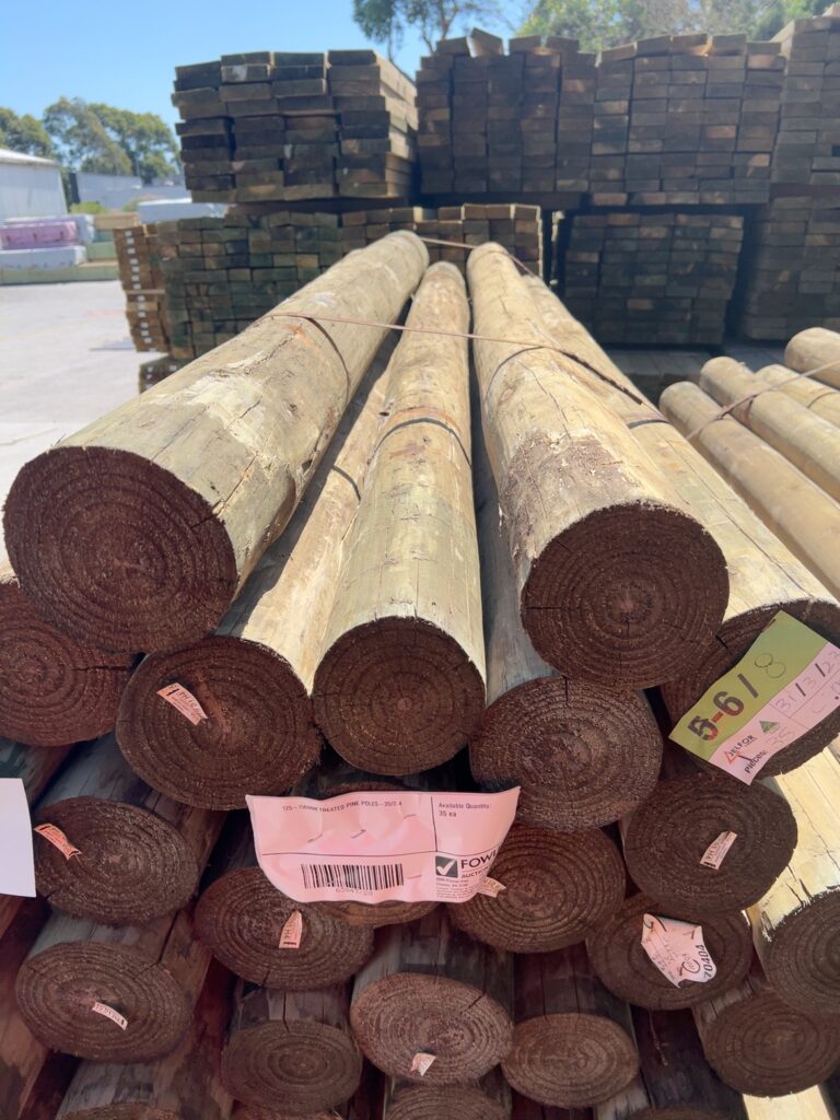 125-150MM TREATED PINE POLES-35/2.4