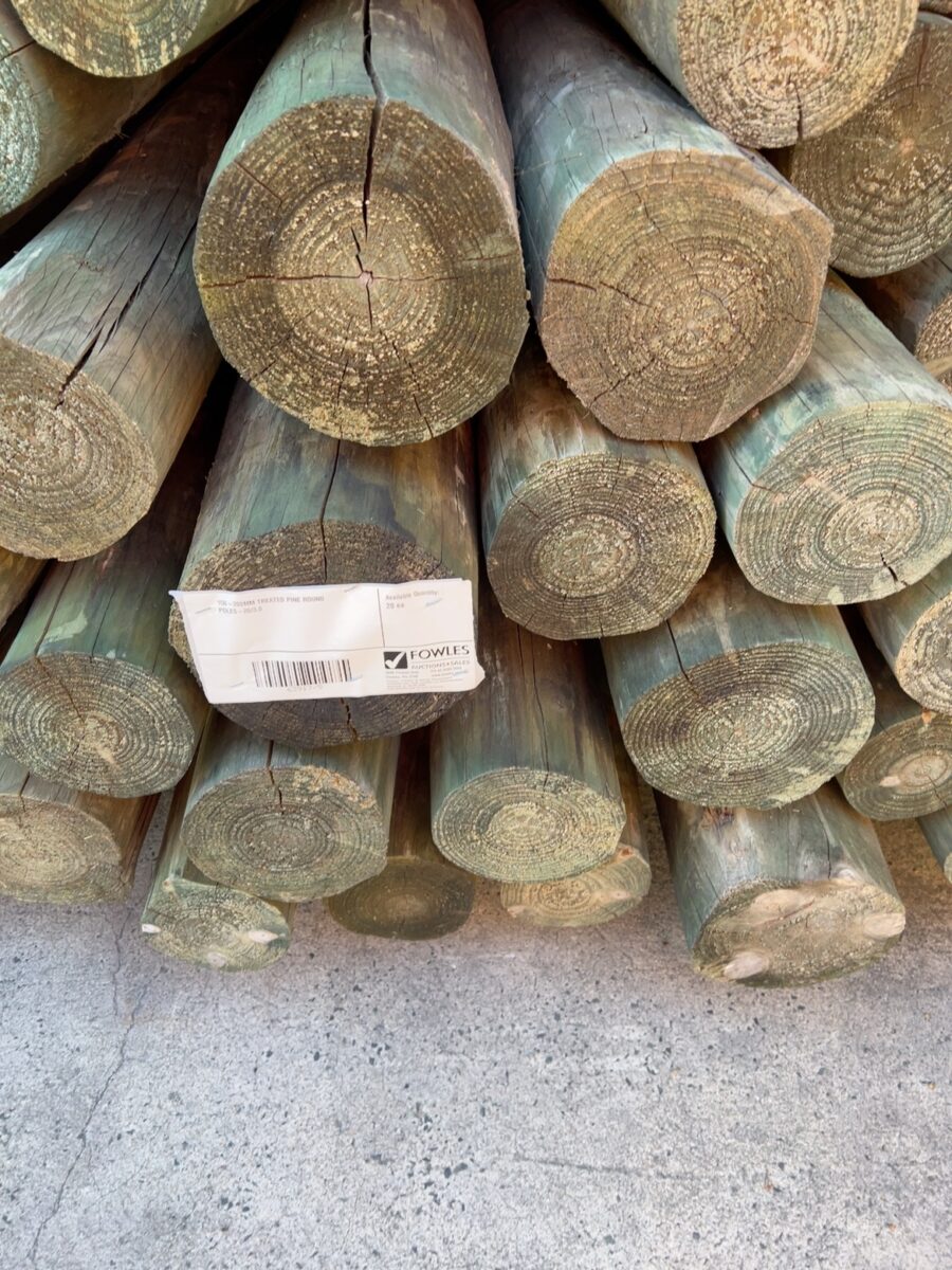 150-200MM TREATED PINE ROUND POLES-20/3.0