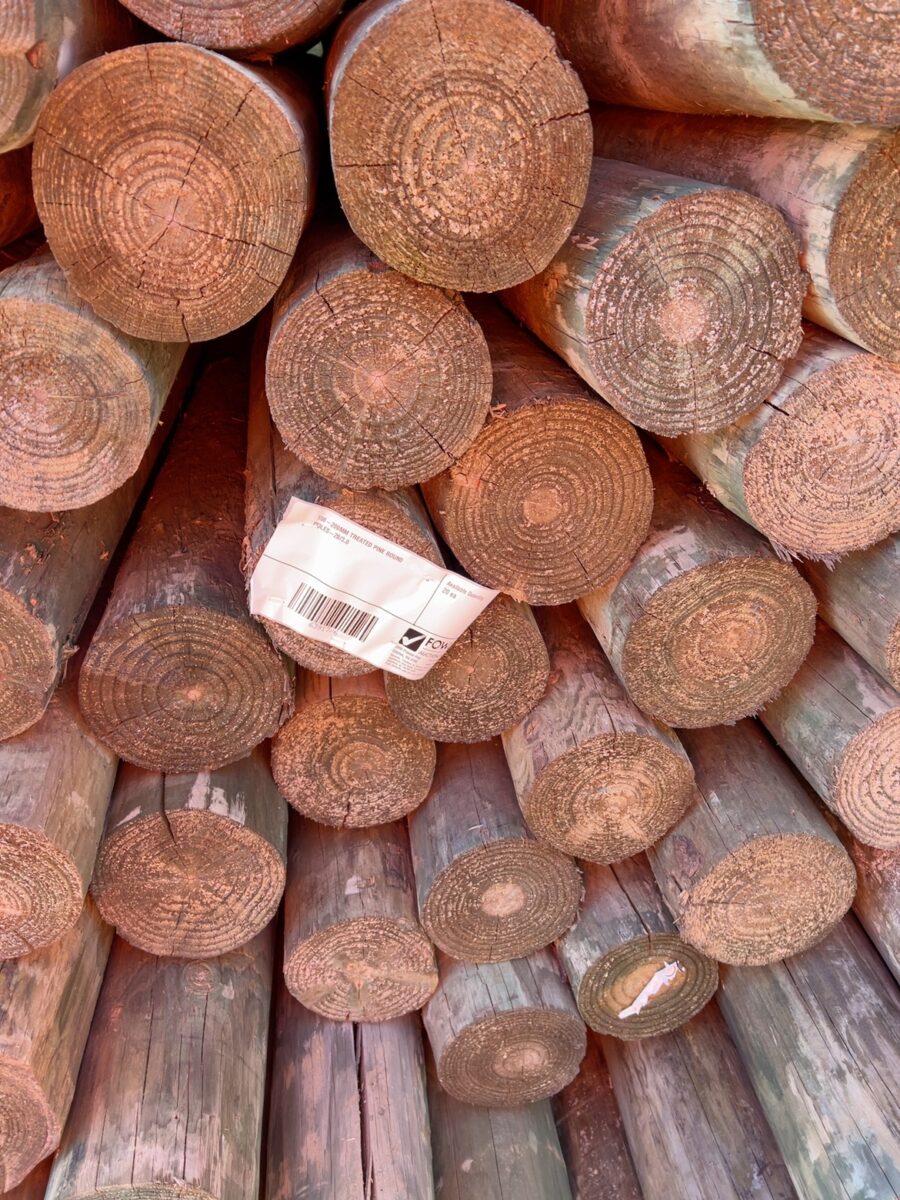 150-200MM TREATED PINE ROUND POLES-20/3.0