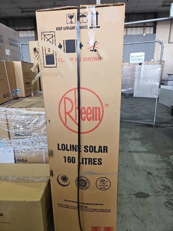 RHEEM BP5160NG SYSTEM 5160 SOLAR GAS BOOSTED TANK, NATURAL GAS, 12 MONTH WARRANTY