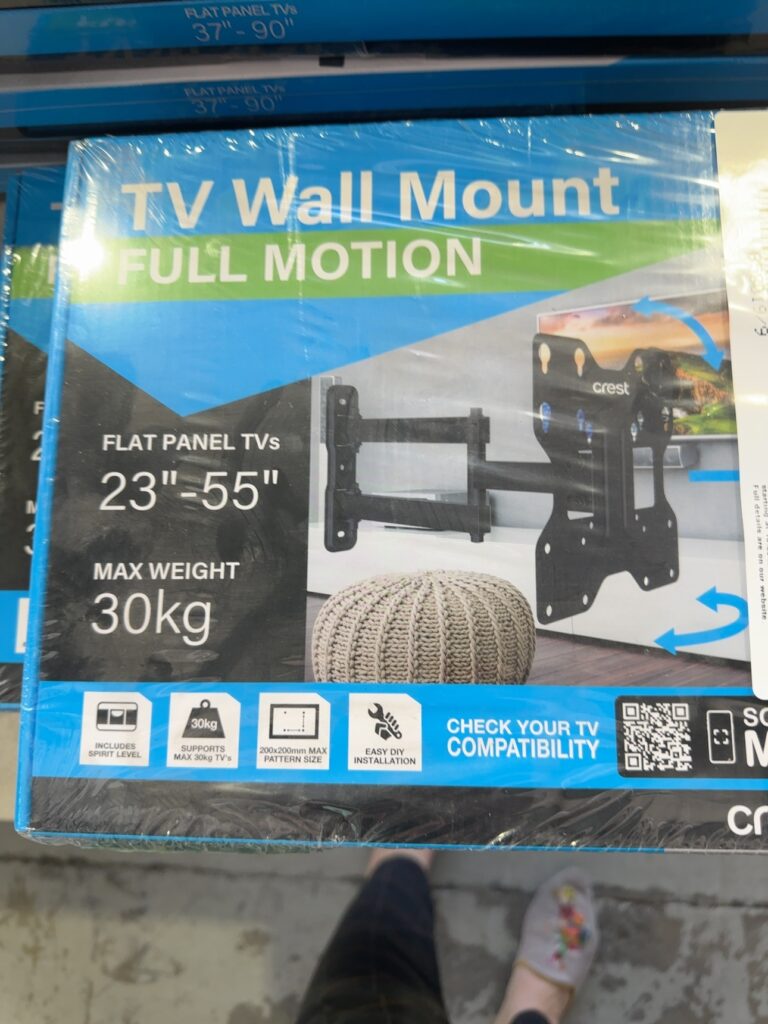 FULL MOTION TV MOUNT MFP7FM, SMALL-MEDIUM, 12 MONTH WARRANTY