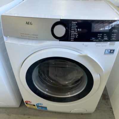 AEG 8kg 6000 SERIES FRONT LOAD WASHING MACHINE WITH PROSENSE TECHNOLOGY, 1400 SPIN SPEED, 10 WASH PROGRAMS, STEAM REFRESH OPTION, WOOLMARK BLUE CERTIFICATION, ULTRA QUICK PROGRAM, AQUA CONTROL SYSTEM, MODEL LF6ES8431A **3 YEAR MANUFACTURER WARRANTY**