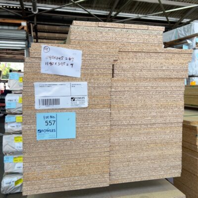 1190X345 RAW PARTICLEBOARD X 64 SHEETS & 1190X395 X 4 SHEETS