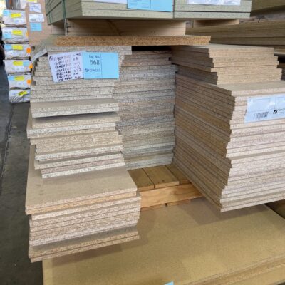 PACK OF ASSORTED RAW PARTICLEBOARD SHEETS