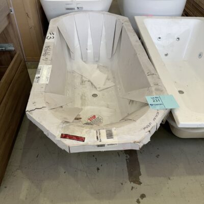 1690MM LACHLAN WHITE ISLAND BATH - SOLD AS IS