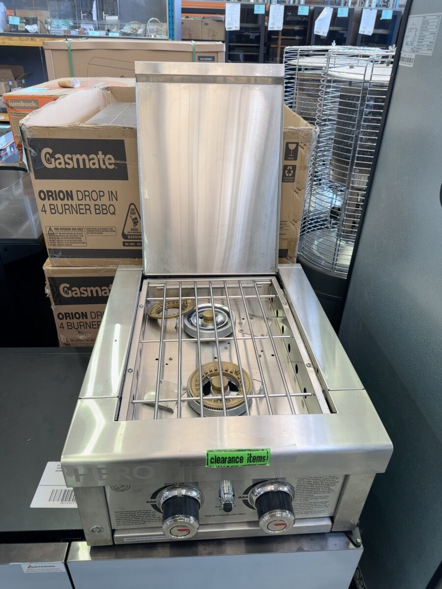 EX DISPLAY GASMASTER DUAL BURNER, NATURAL GAS READY, Z21026BNG RRP$1149, 3 MONTH WARRANTY