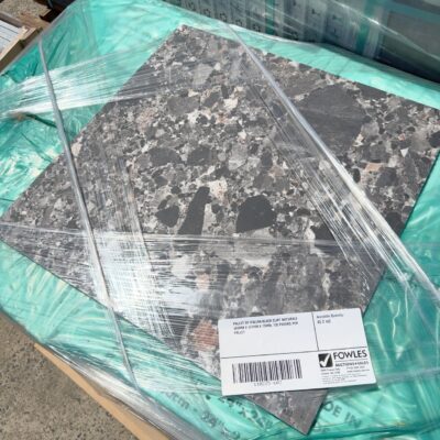 PALLET OF ITALIAN BLACK CLIFF NATURALE 600MM X 600MM X 10MM, 120 PAVERS PER PALLET