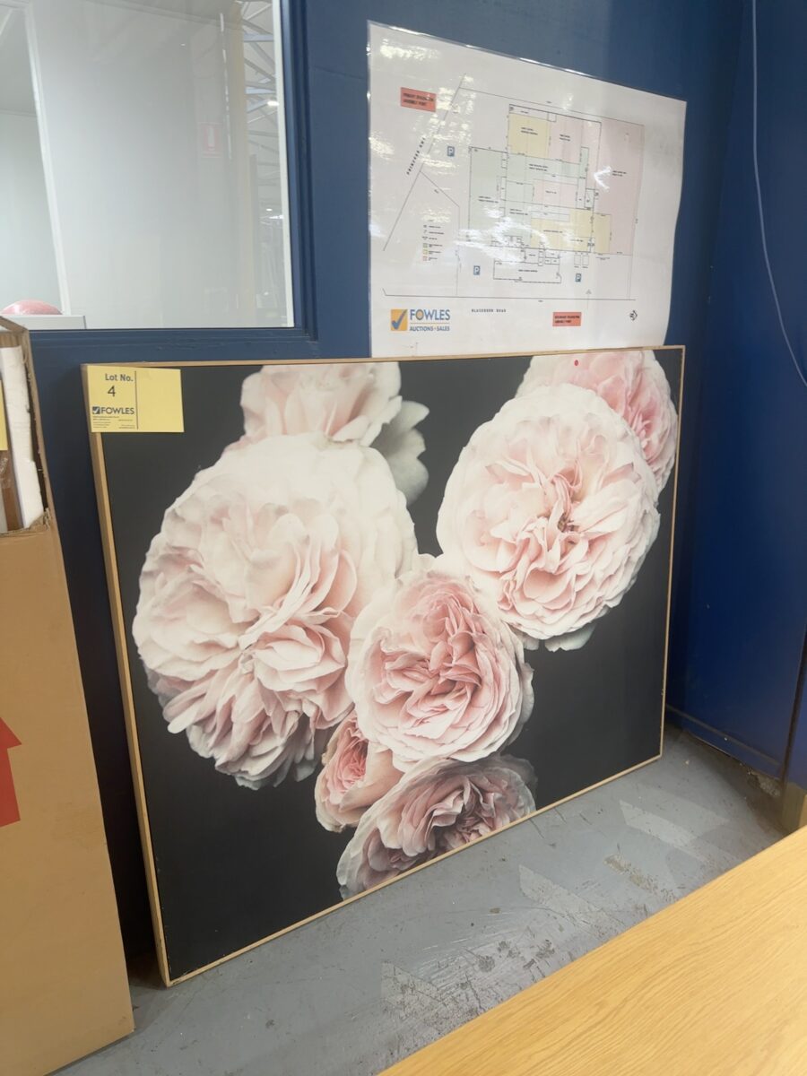 EX HIRE FLOWER ARTWORK, SOLD AS IS