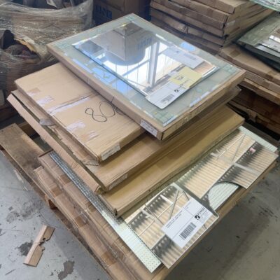 PALLET OF ASSORTED DECORATIVE MIRRORS, SOLD AS IS