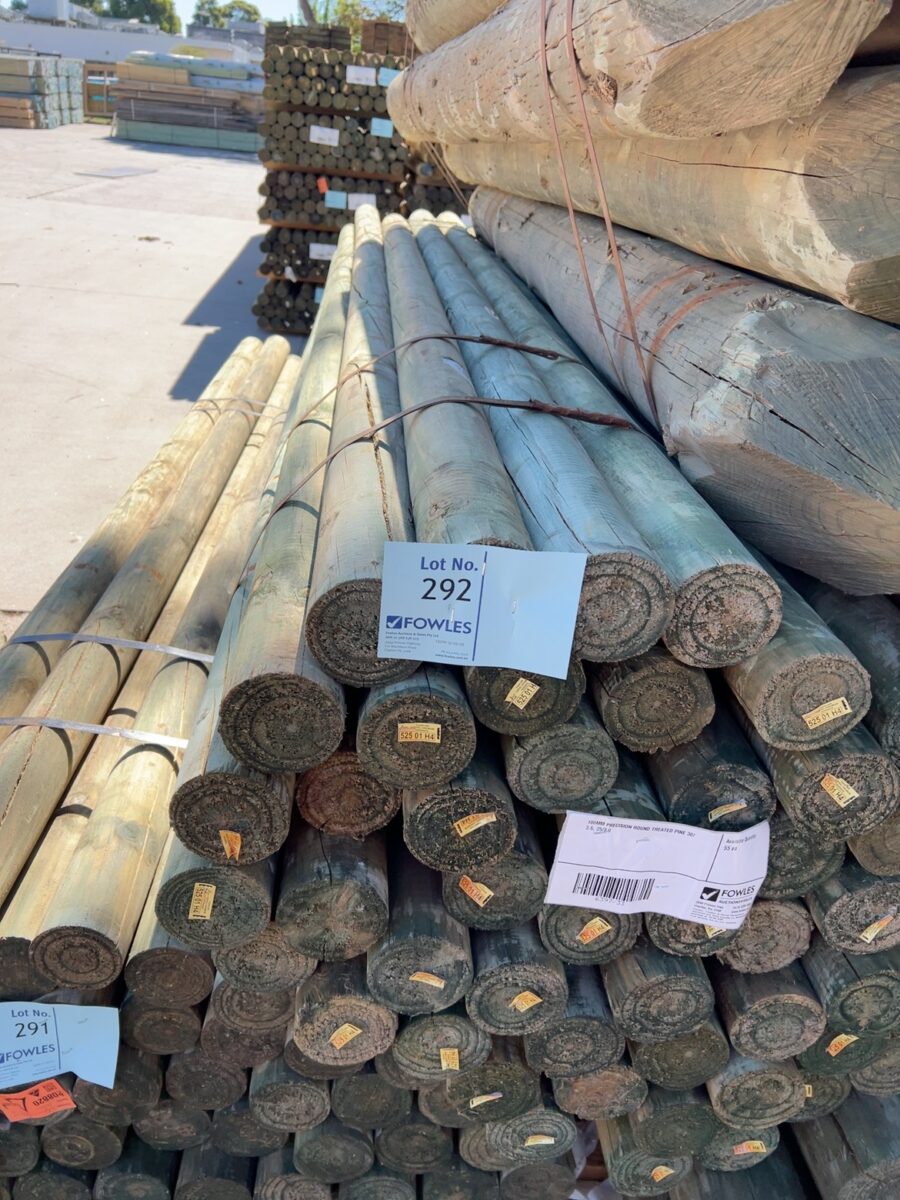 100MM PRECISION ROUND TREATED PINE 30/3.6, 25/3.0