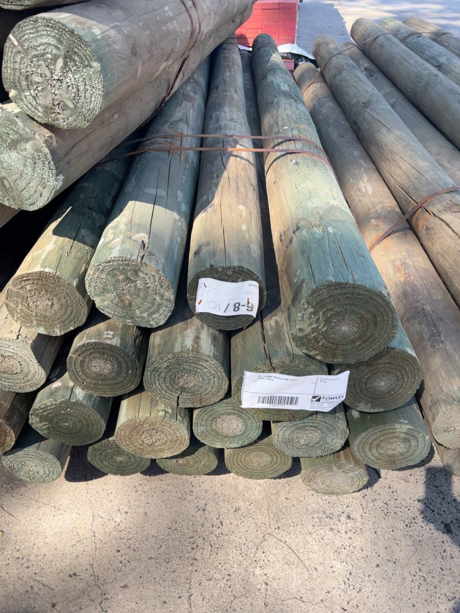 150-200MM TREATED PINE ROUND POLES-20/3.0