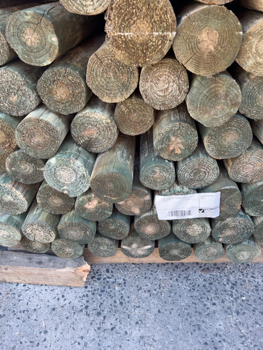 100-125MM TREATED PINE ROUND POLES-50/2.1